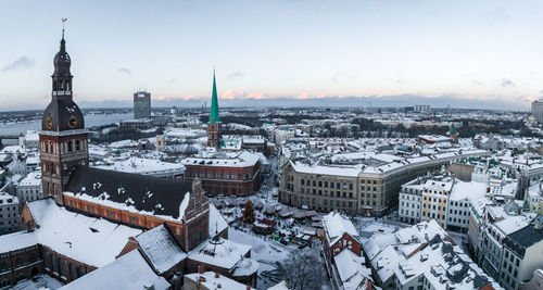 Beautiful christmas market in the center of the old town in riga