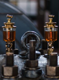 Close-up of machine part