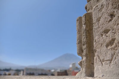 Arequipa, peru, bell in steeple on top of the cathedral main church at the morning