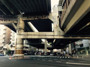 Traffic on road in city