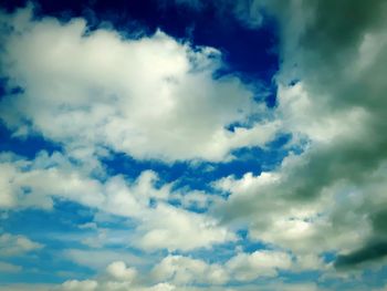 Low angle view of cloudy sky