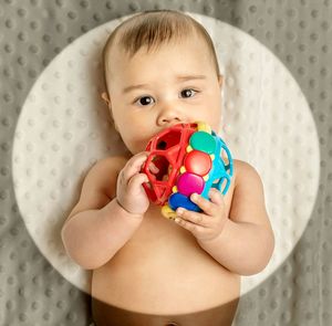 Close-up of girl holding toy