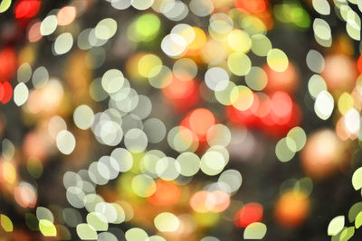 Defocused image of christmas lights