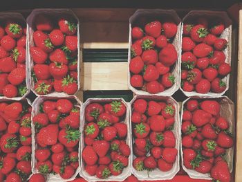 Close-up of red fruits for sale