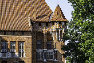 Impressive medieval gothic castle complex - malbork castle, poland