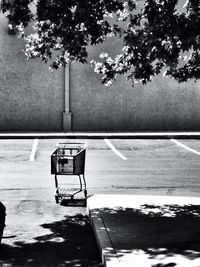 Empty chairs in park