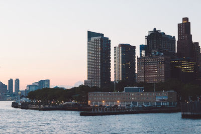 View of buildings at waterfront