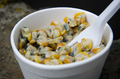 Close-up of food in bowl