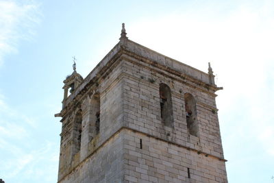 Low angle view of historic building against sky