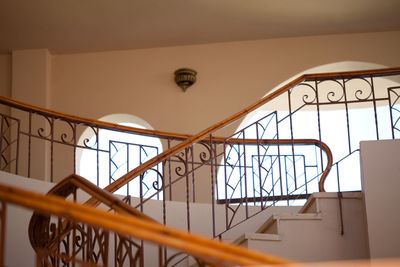 Low angle view of staircase in building