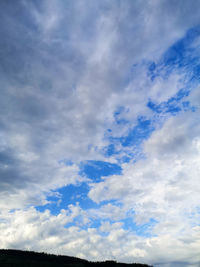 Low angle view of clouds in sky