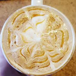 Directly above shot of coffee