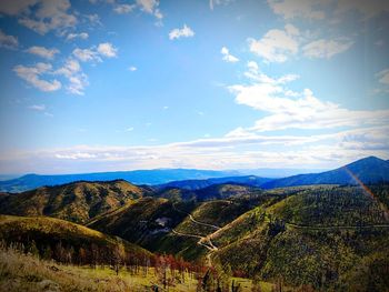 Scenic view of landscape against sky