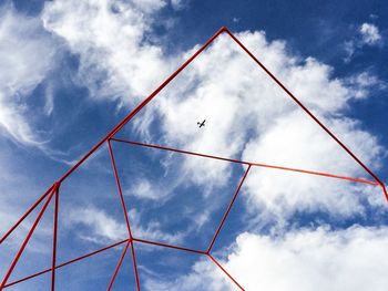 Low angle view of cloudy sky