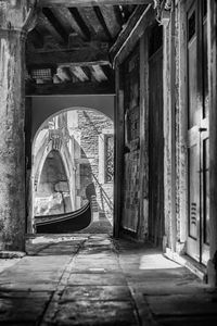 Interior of old abandoned building
