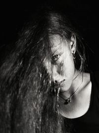 Close-up of young woman