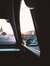 Close-up of car window