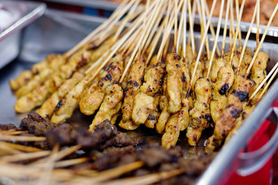 Close-up of food in market