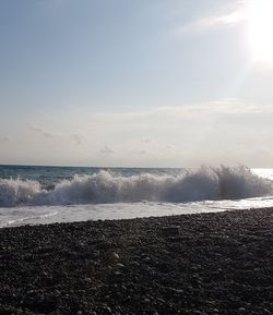 Scenic view of sea against sky