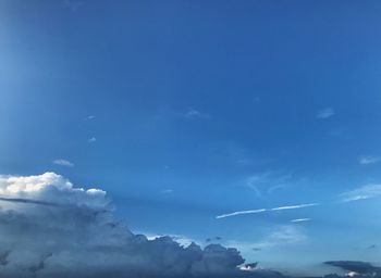 Low angle view of clouds in sky