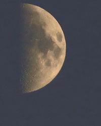 Close-up of moon against sky at night