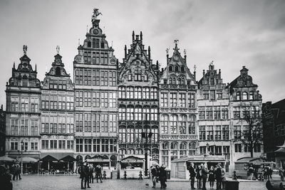 View of building against cloudy sky