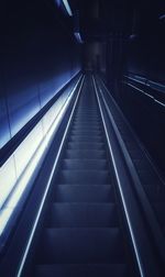 View of escalator