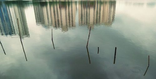 Reflection of sky in lake