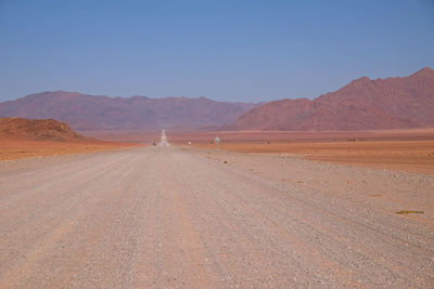 Scenic view of desert against sky