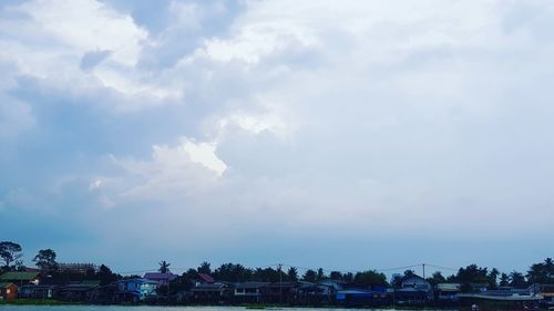 Panoramic view of buildings against sky