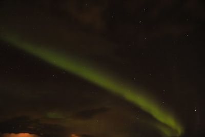 Low angle view of sky at night