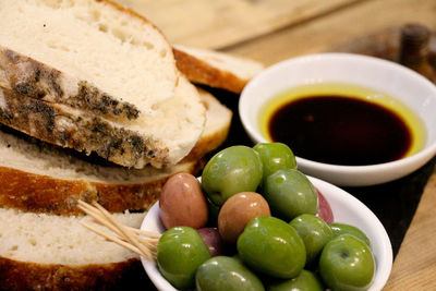 Close-up of pasta in bowl