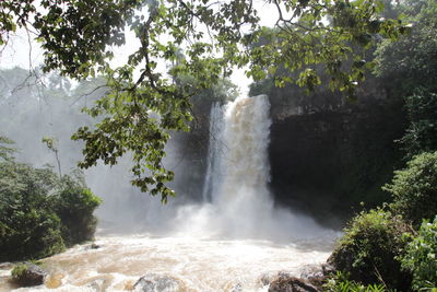 View of waterfall