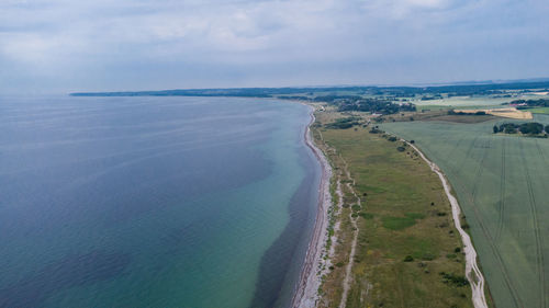 Dråby beach seen from north