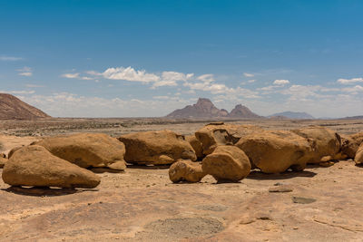 View from the little spitzkoppe to the spitzkoppe, namibia