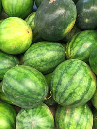 Full frame shot of watermelons at market stall for sale