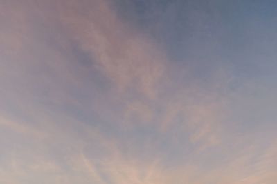 Low angle view of sky at sunset