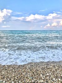 Scenic view of sea against sky