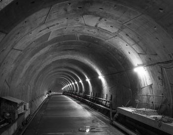 Empty subway tunnel