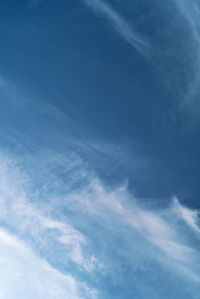 Low angle view of clouds in sky