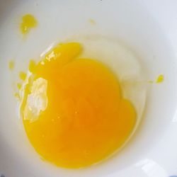 Close-up of egg yolk