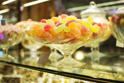 Close-up of sweet food for sale in store