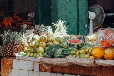 Vegetables for sale in market