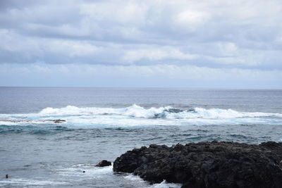 Scenic view of sea against sky