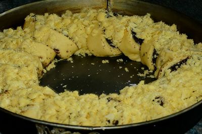 Close-up of preparing food