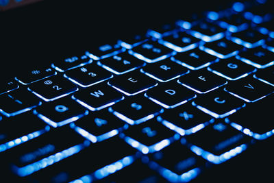 Close-up of computer keyboard