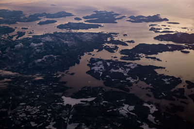 Aerial view of landscape