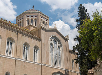 Low angle view of building against sky