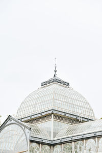 Low angle view of building against clear sky