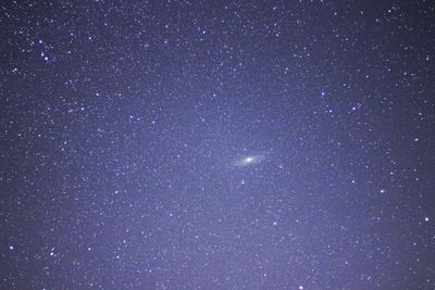 Low angle view of star field